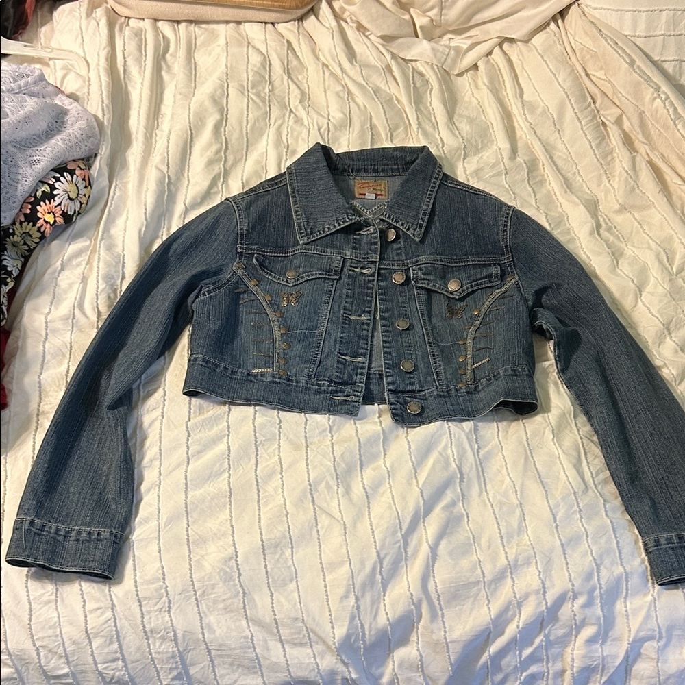 Denim Cropped Jacket